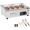 Image 1 : VEVOR Commercial Electric Griddle, 3200W Countertop Flat Top Grill, 122℉-572 ℉ Adj