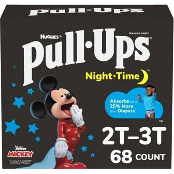 Huggies Pull Ups Night Time T2-T3 68 Count