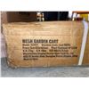 Image 3 : VEVOR Steel Garden Cart, Heavy Duty 1200 lbs Capacity, with Removable Mesh Sides to Convert into Fla