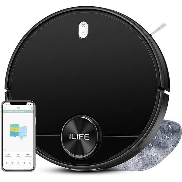 ILIFE A11 Robot Vacuum and Mop Combo, Real 2-in-1 Robot Vacuum Cleaner with Lidar Navigation, 4000Pa
