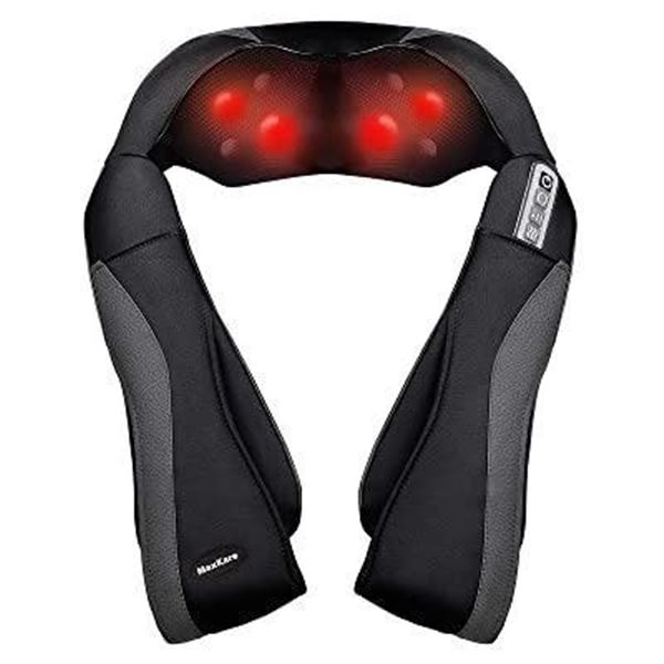 MaxKare Shiatsu Shoulder Massager with Kneading & Heat