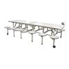 Image 1 : 12 Seat Folding Bench Cafeteria Tables