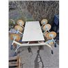 Image 2 : 12 Seat Folding Bench Cafeteria Tables