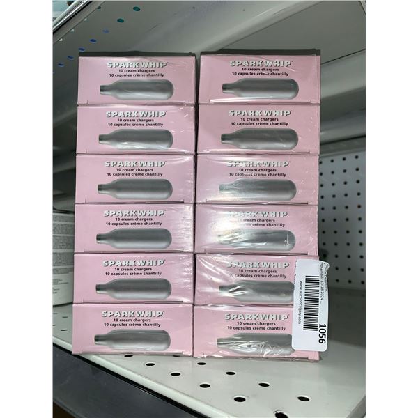 SparkWhip 10 Cream Chargers Per Package x 12 Packs
