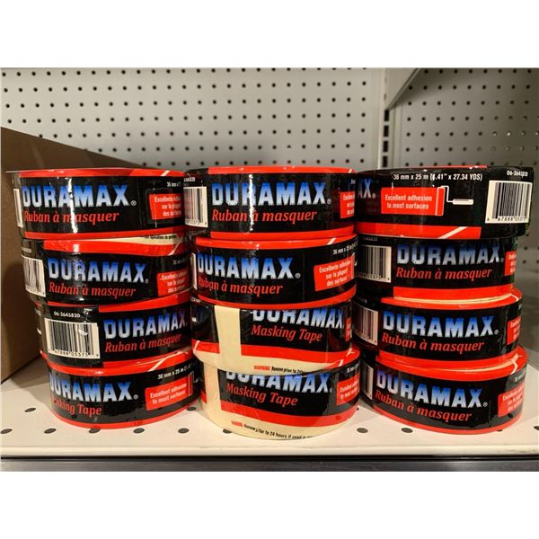 Duramax Masking Tape 36mm x 25m Lot of 12