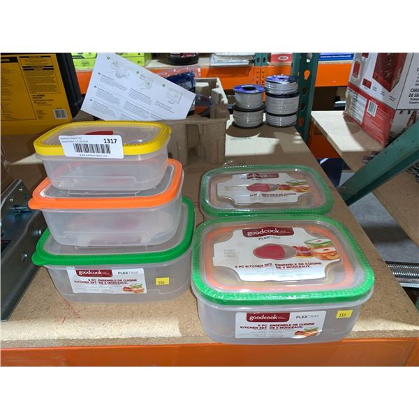 Goodcook Food Storage Flextrim 6pc Kitchen Set Lot of 3