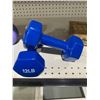 Image 2 : Neoprene Hexagon Workout Dumbbell Hand Weight 2 x 12lb