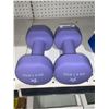 Image 1 : Neoprene Hexagon Workout Dumbbell Hand Weight 2 x 20lb