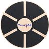 Image 1 : Yes4All Wooden Wobble Balance Board - Round Balance Board/Stability Board for Home Gyms, Balance Boa
