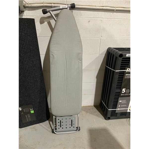 Ironing Board with Sturdy Steel Frame, Heat Resistant Cover Iron Board with Steam Iron Rest. Adjusta