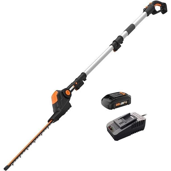 Worx 20V Cordless Pole Hedge Trimmer 20"