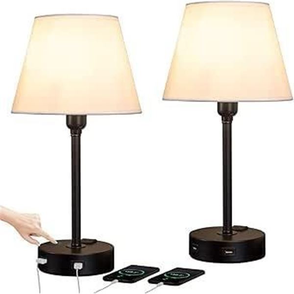 Grt T22 Touch Table Lamp Dual USB Ports x's 2