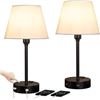 Image 1 : Grt T22 Touch Table Lamp Dual USB Ports x's 2