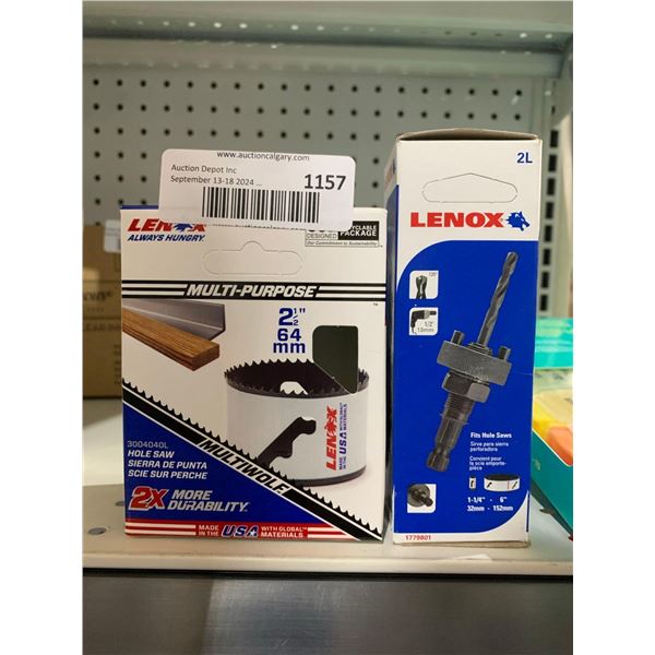 Lenox Tools 1779801 Arbor with 1-1/4-Inch Pilot Drill Bit for Hole Saws & Lenox Multi-Purpose 2 1/2"