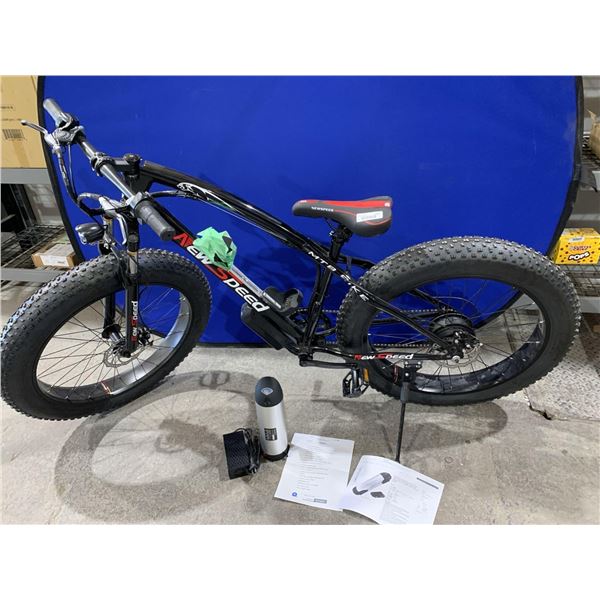 *NEW* New Speed MTB Electric Fat Tire Bike with Battery & Charge Cord