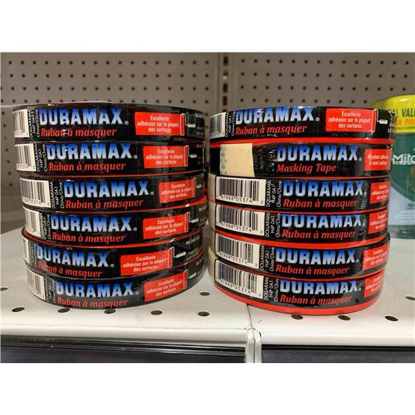 Duramax Masking Tape 18mm x 50m Lot of 12
