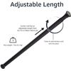 Image 1 : Amazon Basics Adjustable Shower Curtain Tension Curtain Rod 42"-72" Black