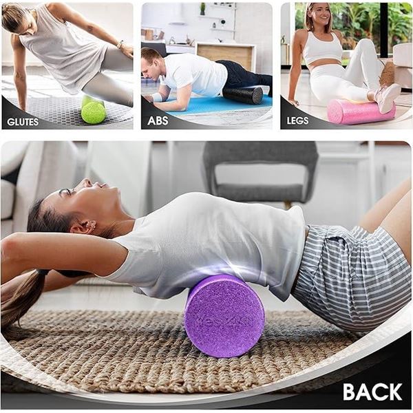 Yes4All EPP Foam Roller for Back, Legs – Extra Firm High-Density Foam Roller – Bes