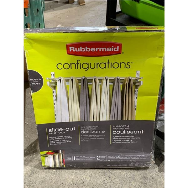 Rubbermaid Configurations Slide Out Pant Rack