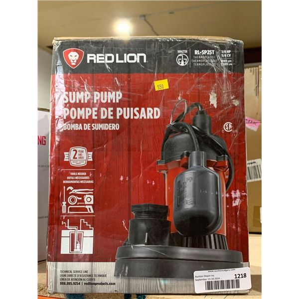 Red Lion Sump Pump