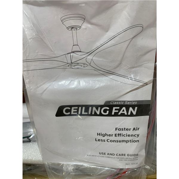 Classic Series Ceiling Fan 301GB Black 60"