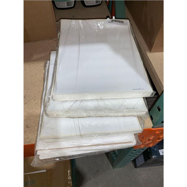 Lot of Misc Printer Sticker Paper Sheets