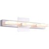 Image 1 : Mirrea 18in Modern LED Vanity Light in 3 Lights Stainless Steel and Acrylic 16w Warm White 3000K