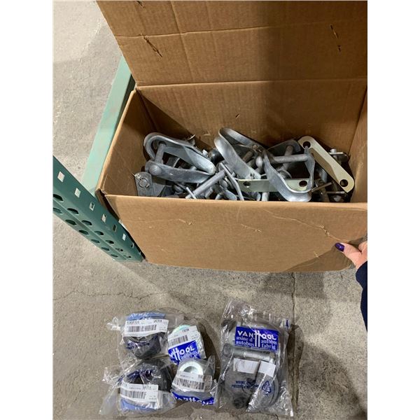 Lot of Galvanized Insulators and Misc Items