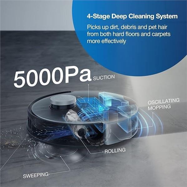 Ecovacs Multi-Function Robotic Vacuum & Mopping Cleaner Deebot X1 Plus