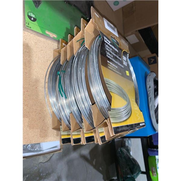 Hillman14 Gauge Galvanized Utility Wire x 100'  Lot of 5