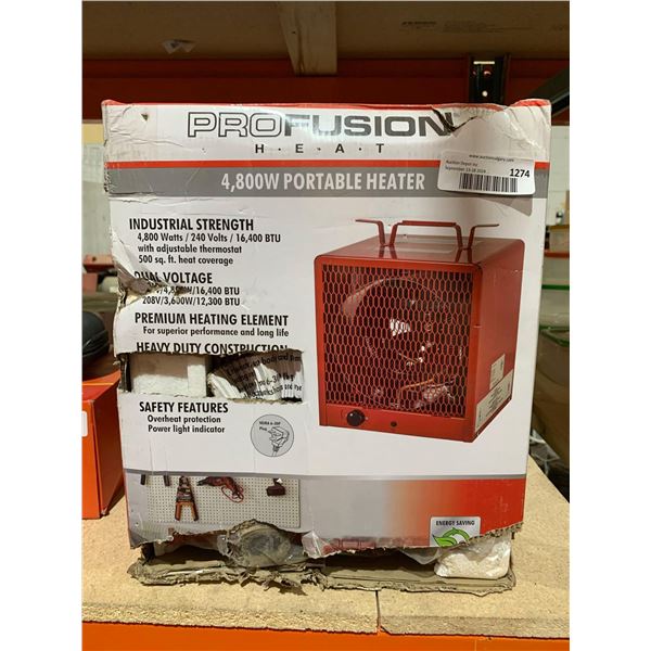 ProFusion Heat 4800W Portable Heater Construction