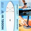 Image 3 : WAVEX Model W 11 ft Inflatable Stand Up Paddle Board Kit. NEW SEALED IN BOX (white)- Includes all ac