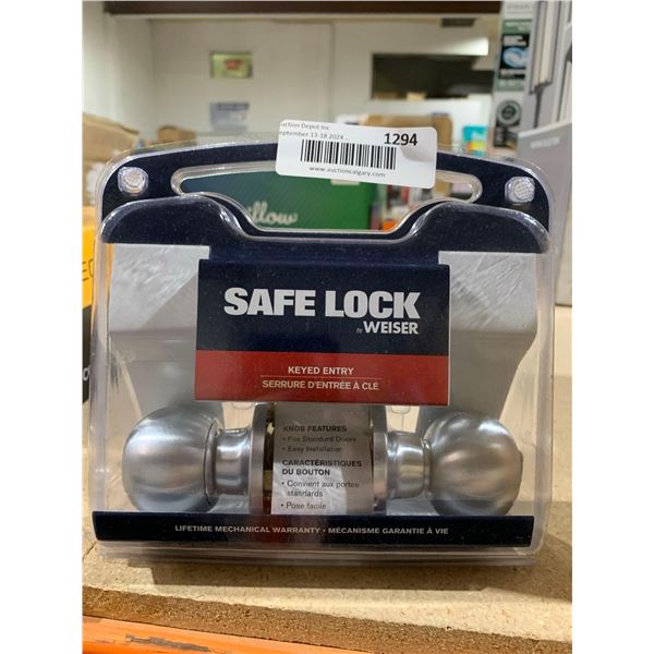 Weiser Safe Lock Keyed Entry