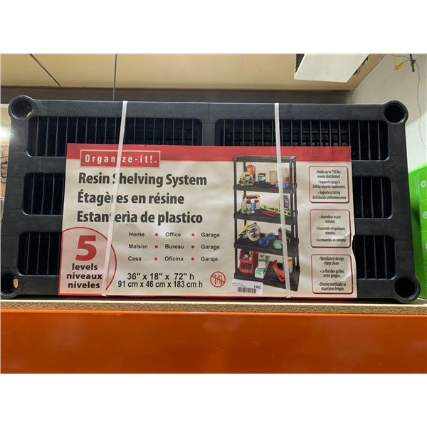 Organize-It! Resin Shelving System 5 Levels