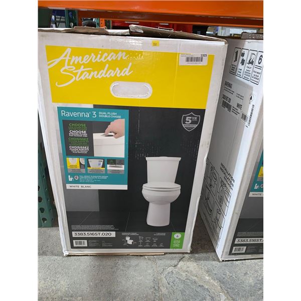 American Standard Ravenna 3 Dual Flush Completewith Liner  White Toilet