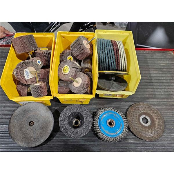 Lot of Assorted Drill Discs, Wheels & Pads