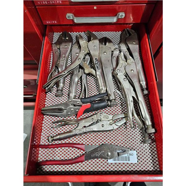 Lot of Assorted Vice Grips & Pliers