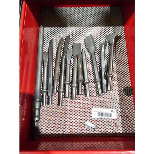 Assorted Pneumatic Chisel Heads