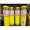 Image 1 : Lot of 4 Turbotorch MAP/Pro Gas Canisters 4x400g