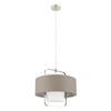 Image 1 : Eglo 1-Light Pendant Fontao - Satin Nickel - LED 10 W
