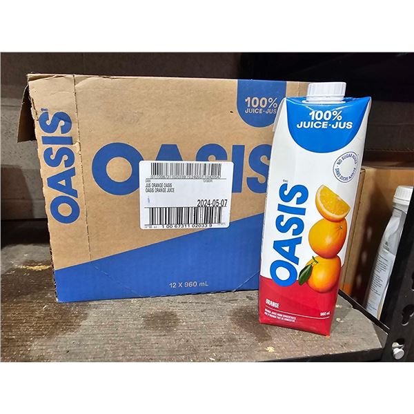 Oasis 100% Juice Orange Juice 12x960ml