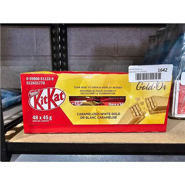 Kitkat Gold Caramelized White Candy Bars 48x45g