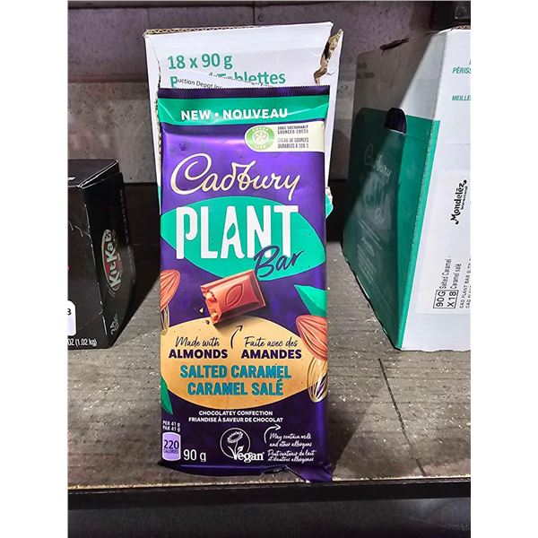 Cadbury Plant Based Salted Caramel Candy Bar 18x90g
