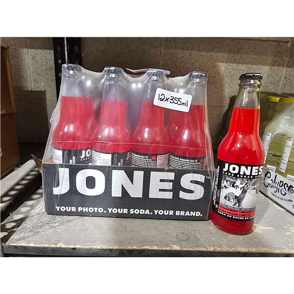 Jones Soda Co. Strawberry Lime Soda Flavor | 100% Cane Sugar Soda | Craft Soda Pop | Soda Soft Drink