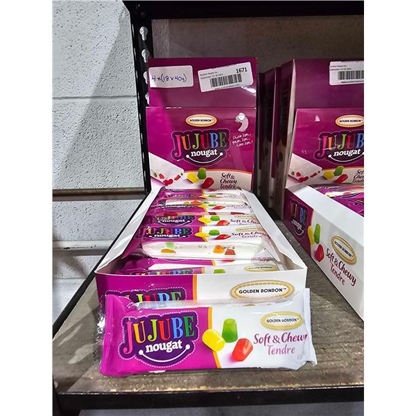 Golden Bonbon Jujube Nougat Bar 4x(18x40g)