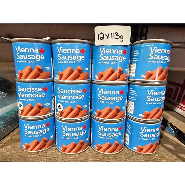 Vienna Sausage by Maple Leaf, 12x113 g