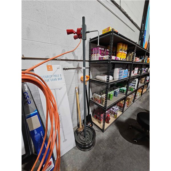 6' Tall Freestanding Shop Light - Takes 2 Regular Bulbs