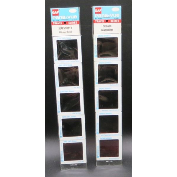 Vintage Travel Slides Sears Tower Chicago Illinois & Chicago Landmarks
