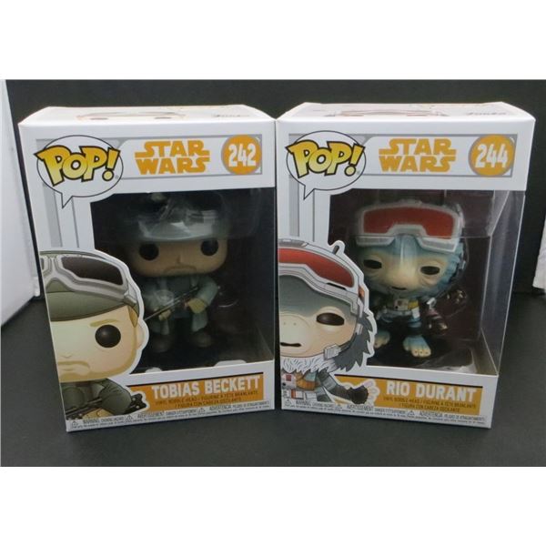 New Funko Pop Star Wars Rio Durant #244 & Tobias Beckett #242