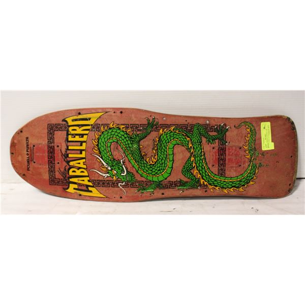 POWELL PERALT STEVE CAB SKATEBOARD AUTOGHED BY KEV